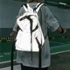 Snap Buckle Backpack Silver - One Size