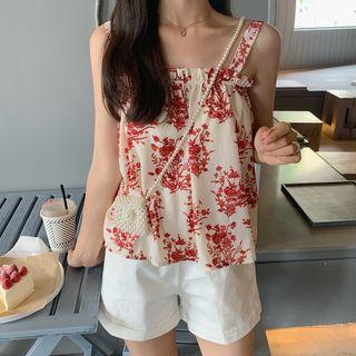 Floral Camisole / Plain Shorts