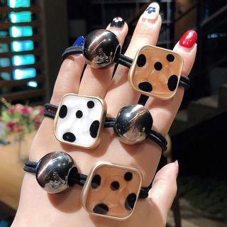 Leopard Print Square Hair Tie