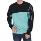 Big Size Printed Two-tone Sweatshirt