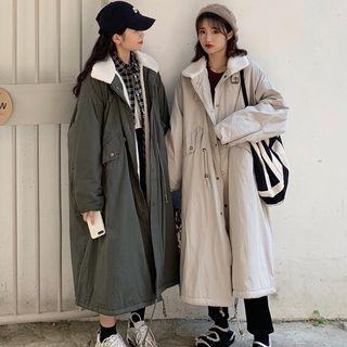 Drawstring Midi Parka