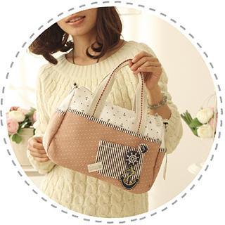 Anchor Applique Pattern Canvas Tote