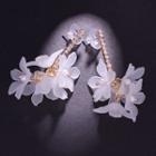 Flower Drop Earring As Shown In Figure - One Size