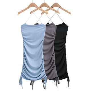 Halter Drawcord Dress