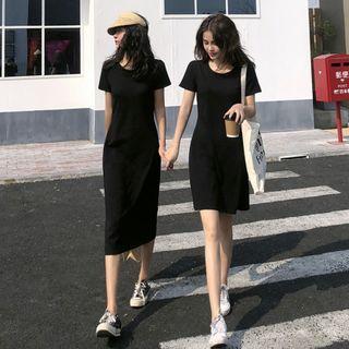 Short-sleeve Mini / Midi A-line T-shirt Dress