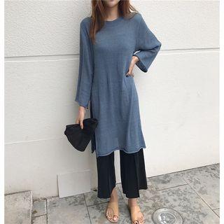 Long Plain Knit Top