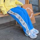 Print Wide-leg Sweatpants