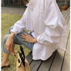 High-neck Light Zip Jacket One Size