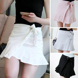 Bow Ruffle Skirt