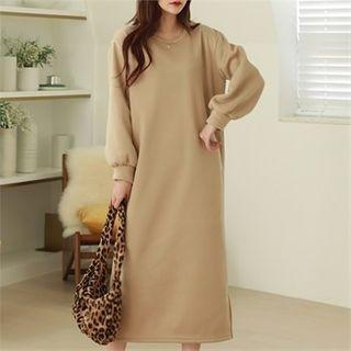 Round-neck Long Sweatshirt Dress