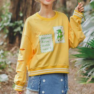 Alligator Print Sweatshirt