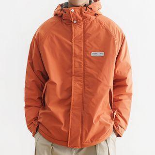 Applique Hooded Cargo Jacket
