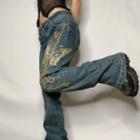Butterfly Printed Jeans