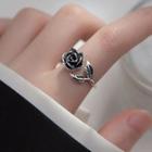 Rose Open Ring 1 Pc - S925 Silver - Silver - One Size