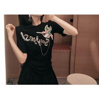 Sequined Embellished T-shirt