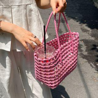 Colored Basket Tote Bag