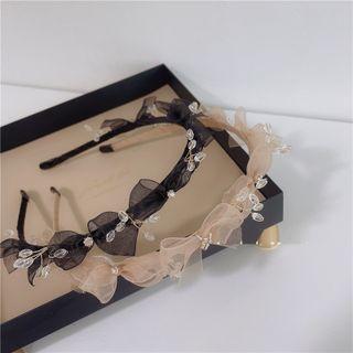 Branches Rhinestone Mesh Headband