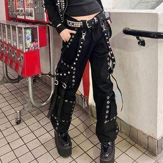 Mid-rise Loose Fit Pants