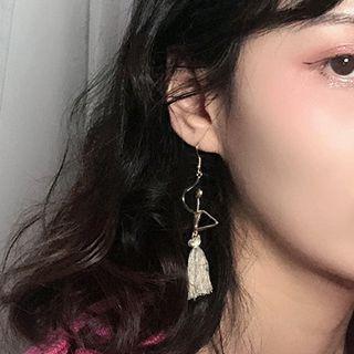 Alloy Dancer Tassel Dangle Earring