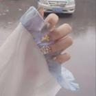 Embellished Faux Nail Tips 48 - Glue - As Shown In Figure - One Size