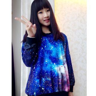 Galaxy Print Sweatshirt