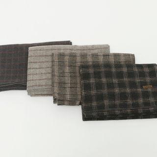Check Cotton Scarf In 2 Designs