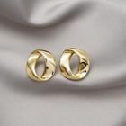 Twisted Alloy Hoop Earring E3033 - 1 Pr - Gold - One Size