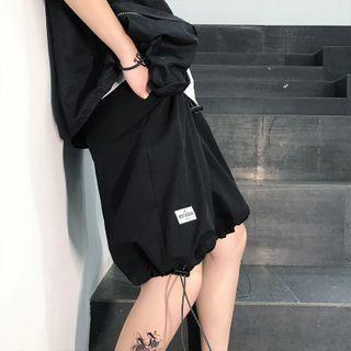 Drawstring-cuff Shorts