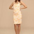 Flower Pattern Bodycon Dress