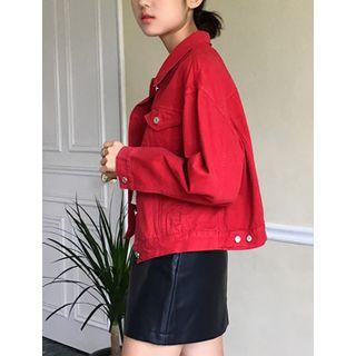 Collared Dual-pocket Jacket