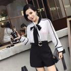 Tie Neck Blouse Chiffon Blouse