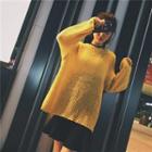 Loose-fit Sweater Yellow - One Size