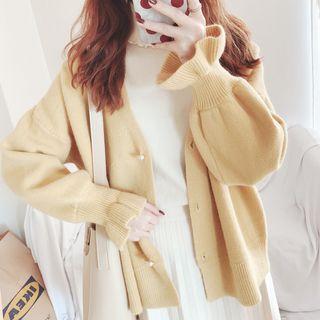 Loose Fit Bell-sleeves Cardigan