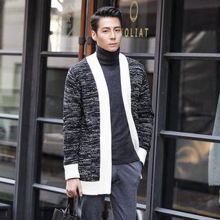 Contrast-trim Open-front M Lange Cardigan