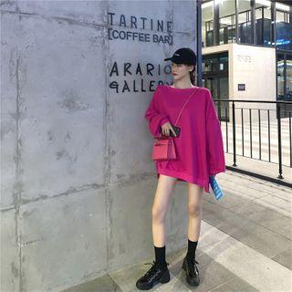 Crew-neck Pullover Rose Pink - One Size