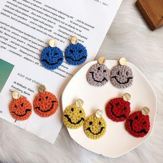 Knit Smiley Face Earring