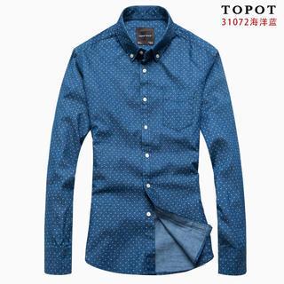 Print Denim Shirt