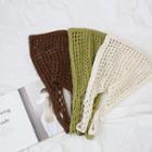 Linen Blend Net-knit Shopper Bag