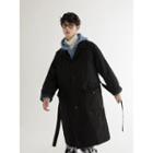 Button-up Long Padded Coat