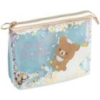 San-x Chairoikoguma Clear Pouch One Size