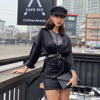 Oversized Satin Blouse