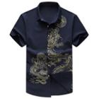 Dragon Print Short-sleeve Shirt