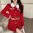 Set: Button-up Coat + Waist Chain