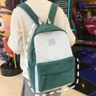 Corduroy Backpack / Bag Charms / Set