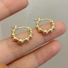 Bead Alloy Earring 1 Pair - Gold - One Size