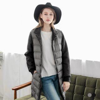 Paneled Longline Puffer Coat