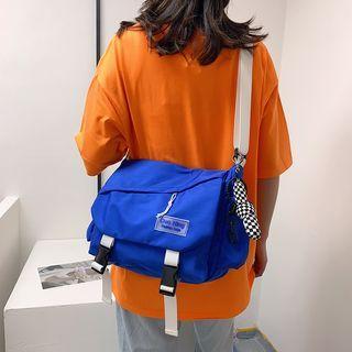 Snap Buckle Plain Crossbody Bag