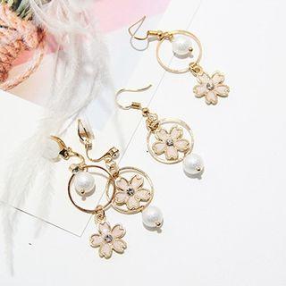 Sakura Faux Pearl Dangle Earring