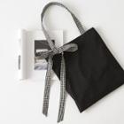Check Bow Tote Bag