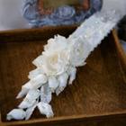 Embellished Floral Wedding Headband 1pc - White - One Size